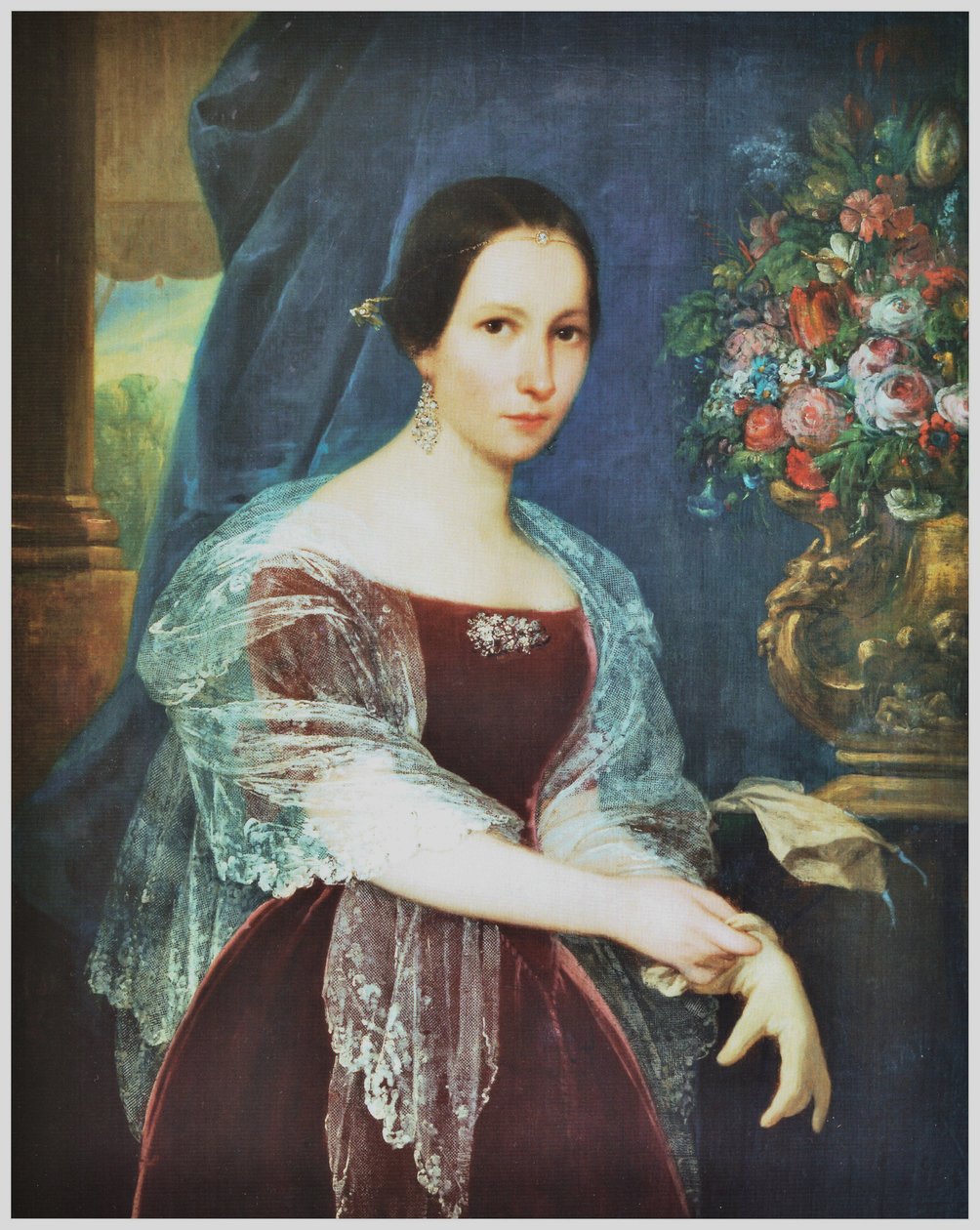 Retrato de doña Enriqueta Pinto de Bulnes tekijältä Raymond Quinsac Monvoisin