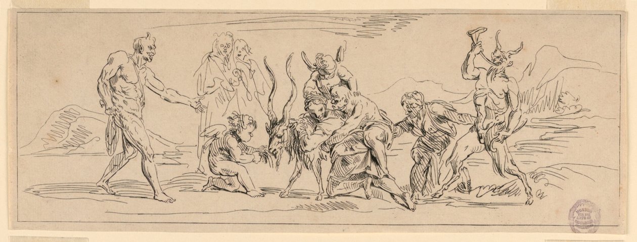 Bacchanalia vuohen kanssa tekijältä Raymond Lafage