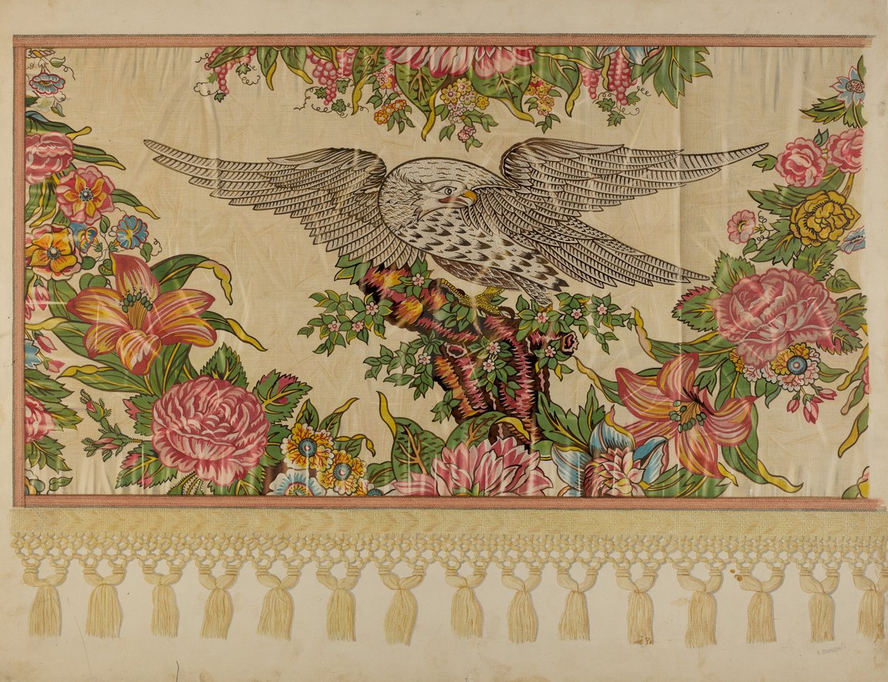 Chintz Valance pylvässänkyyn tekijältä Raymond Manupelli