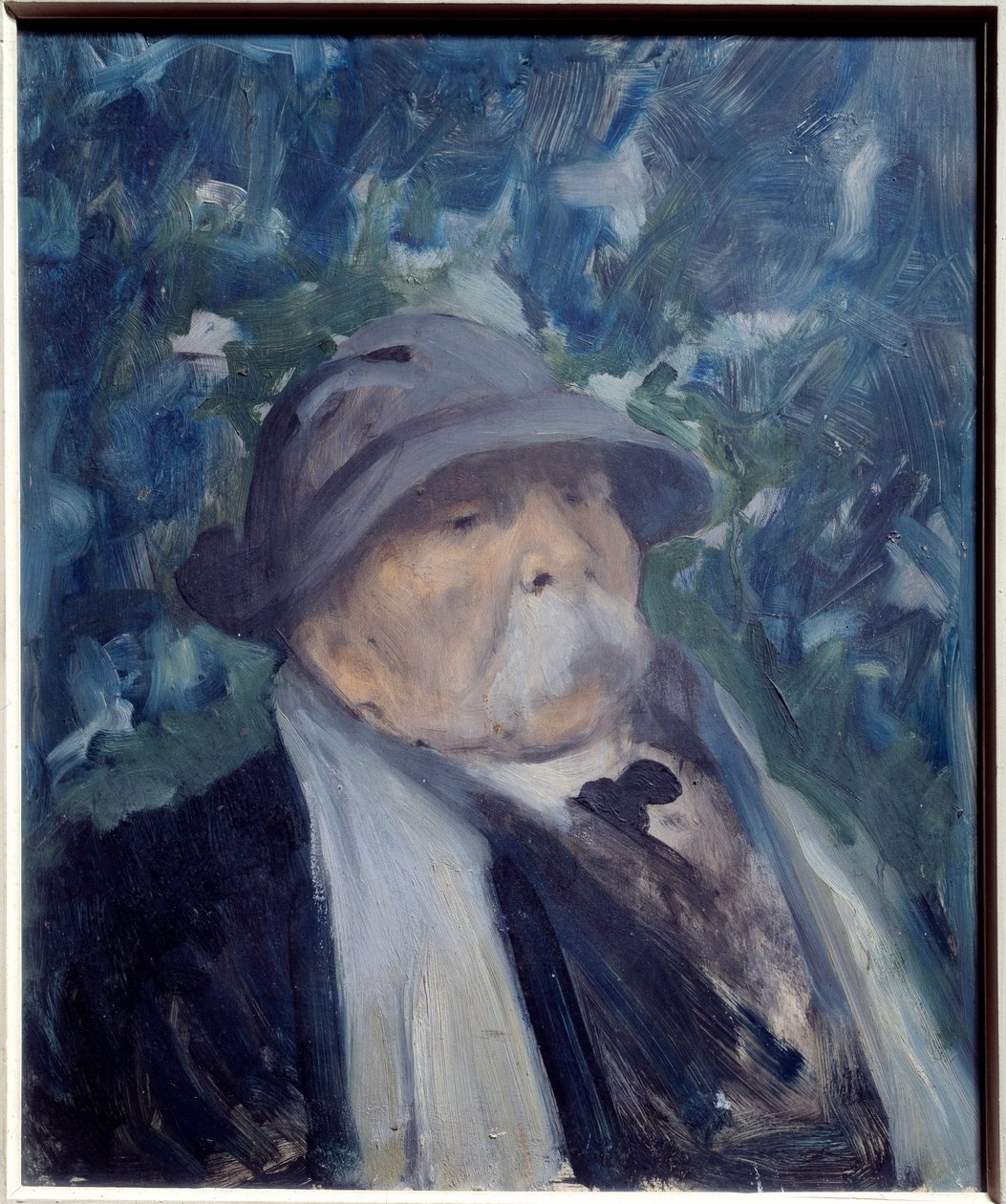Georges Clemenceaun (1841-1929) poliitikon muotokuva. Raymond Woogin (1875-1949) maalaus, 1900-luku. Öljy puulle. Mitat: 0,45 x 0,38 m. Pariisi, Musee Carnavalet. Varovainen! Tämän teoksen käyttö voi edellyttää kolmannen osapuolen lupapyyntöä tai lisäystä tekijältä Raymond Woog