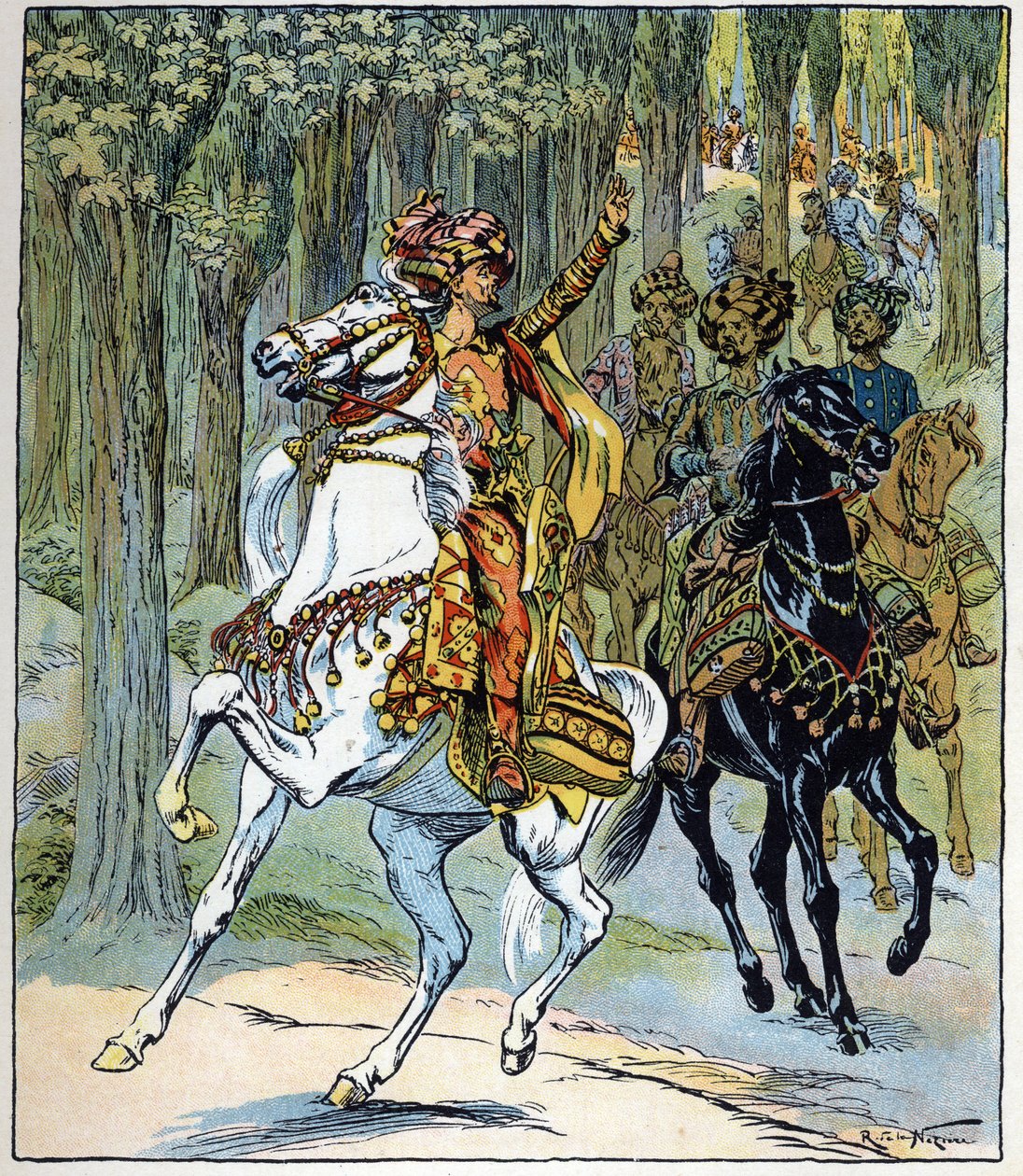 Hevosvarkaat: kuvitus tarinaan 