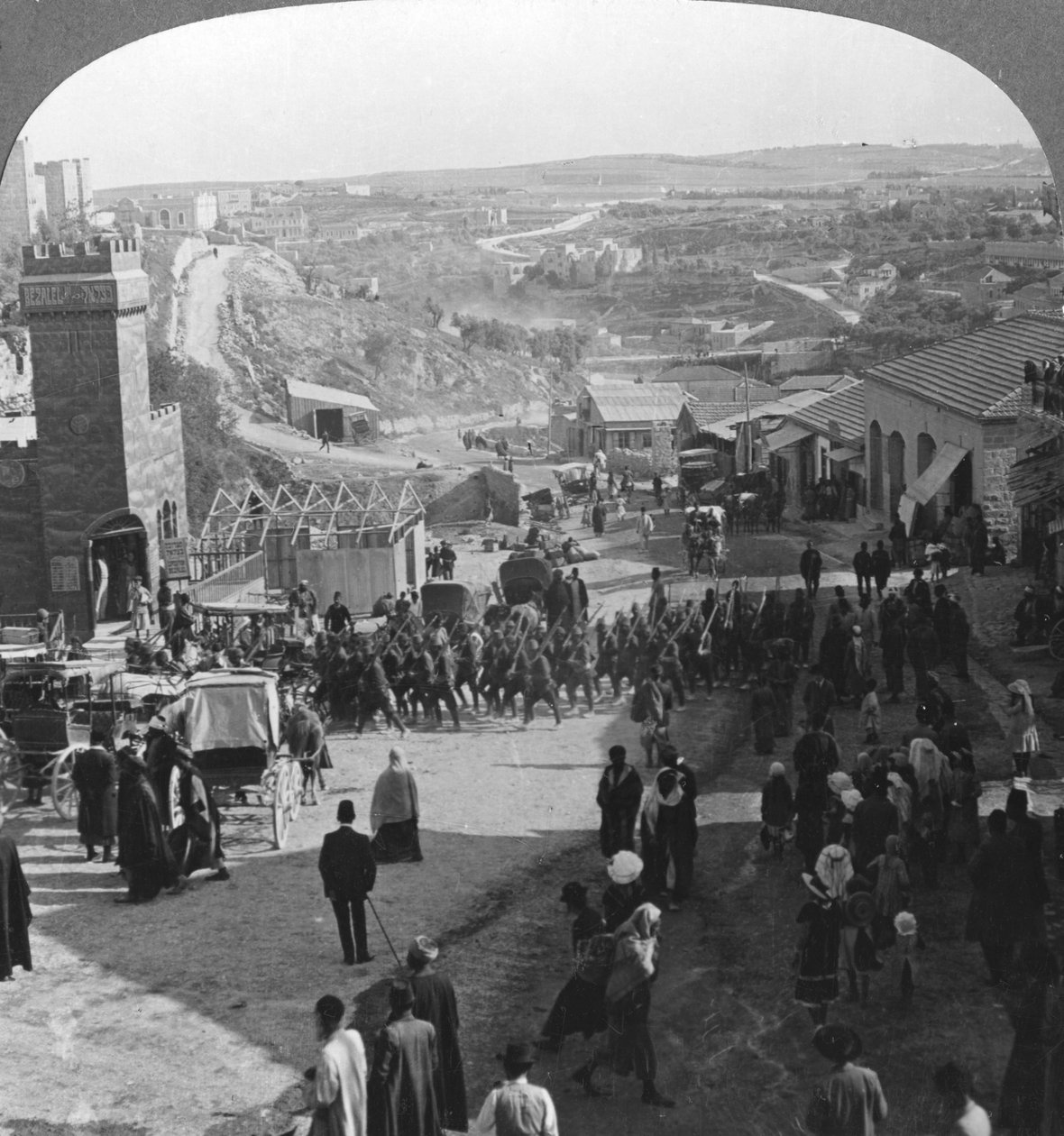 Jerusalemin valloitus, Palestiina, ensimmäinen maailmansota, c1917-c1918 tekijältä Realistic Travels Publishers