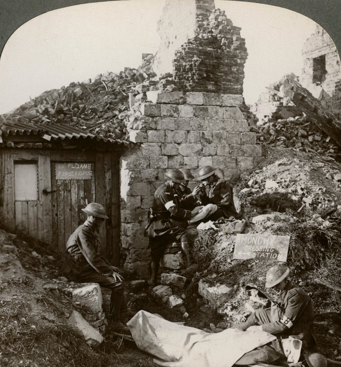 Royal Army Medical Corps Monchyn pukeutumisasemalla, Ranska, ensimmäinen maailmansota, 1914-1918. tekijältä Realistic Travels Publishers