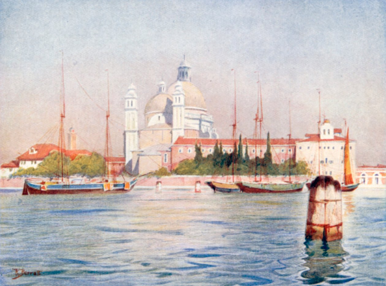 Santa Maria Della Salute (värilitografia) tekijältä Reginald Barratt