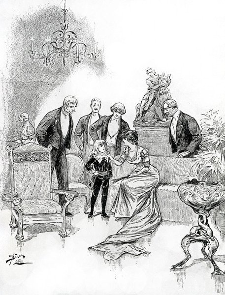Kuvitus Little Lord Fauntleroylle (kaiverrus) tekijältä Reginald Bathurst Birch