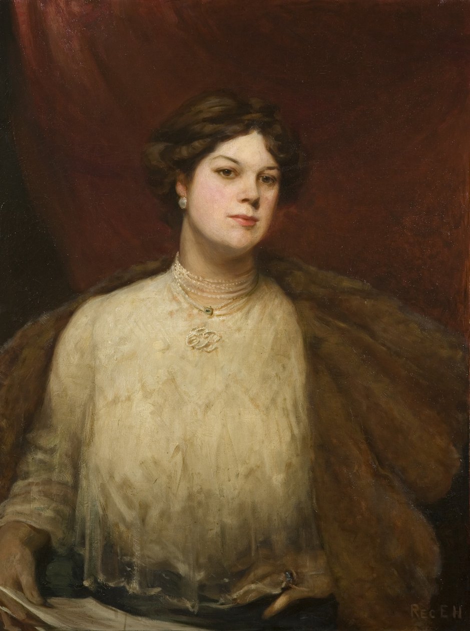 Dame Clara Butt, n. 1906 (öljy kankaalle) tekijältä Reginald Edward Higgins