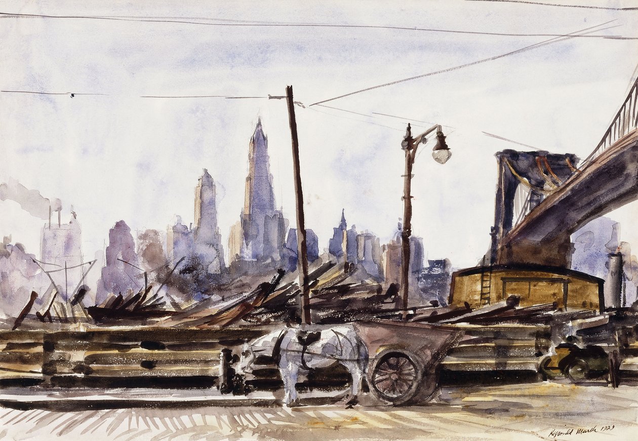 Brooklynin silta tekijältä Reginald Marsh