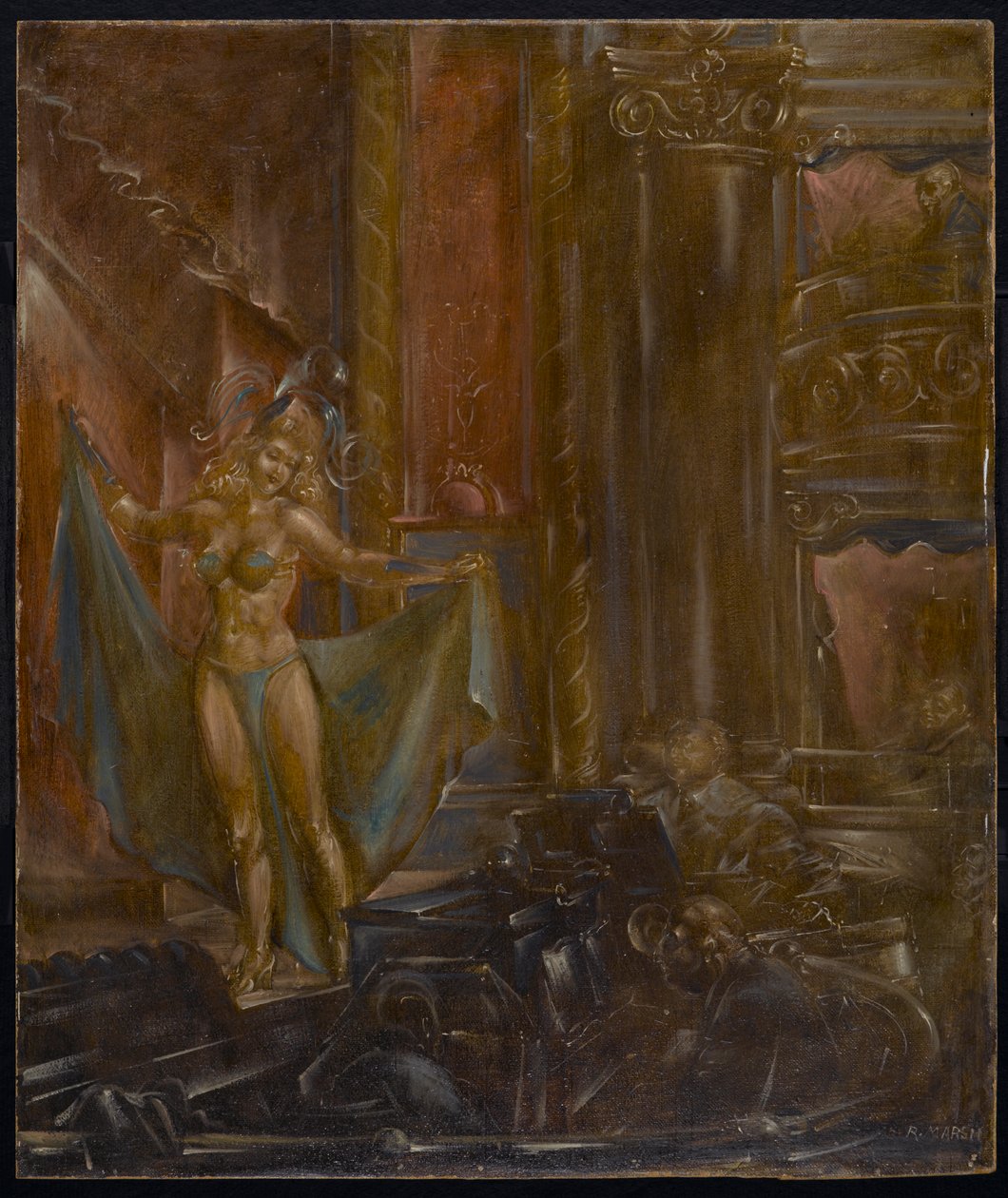 Burleski tekijältä Reginald Marsh