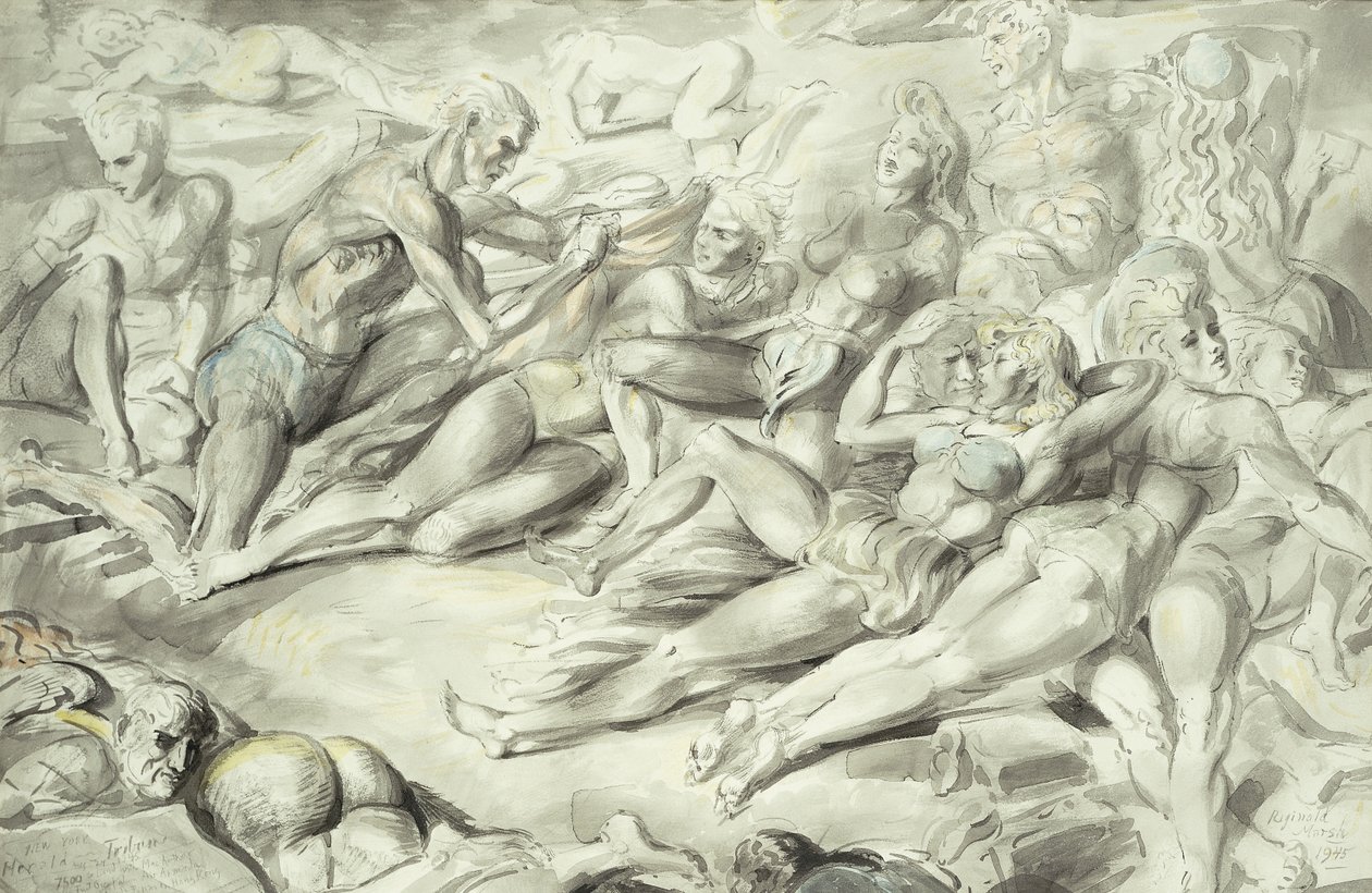 Coney Islandin ranta tekijältä Reginald Marsh