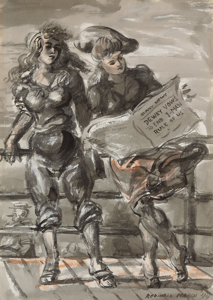 Daily News tekijältä Reginald Marsh