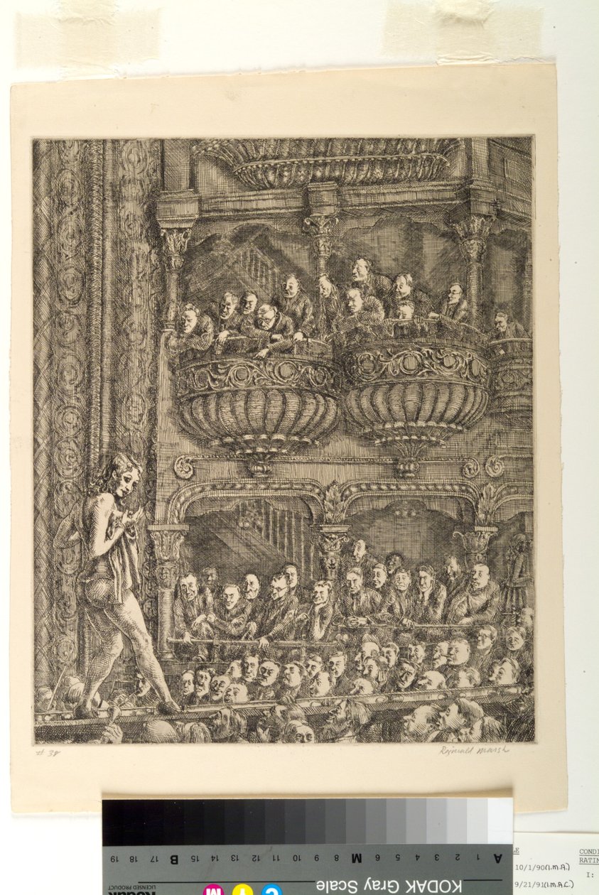 Gaiety Burlesque (etsaus) tekijältä Reginald Marsh