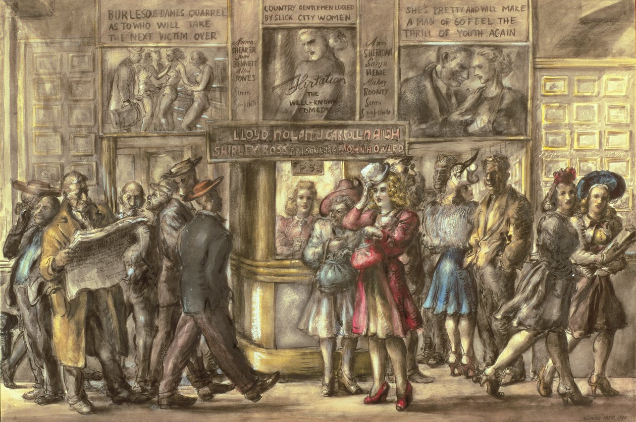 Harris Theatre, New York tekijältä Reginald Marsh