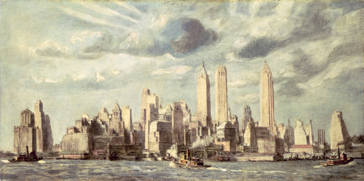 Lower Manhattan tekijältä Reginald Marsh