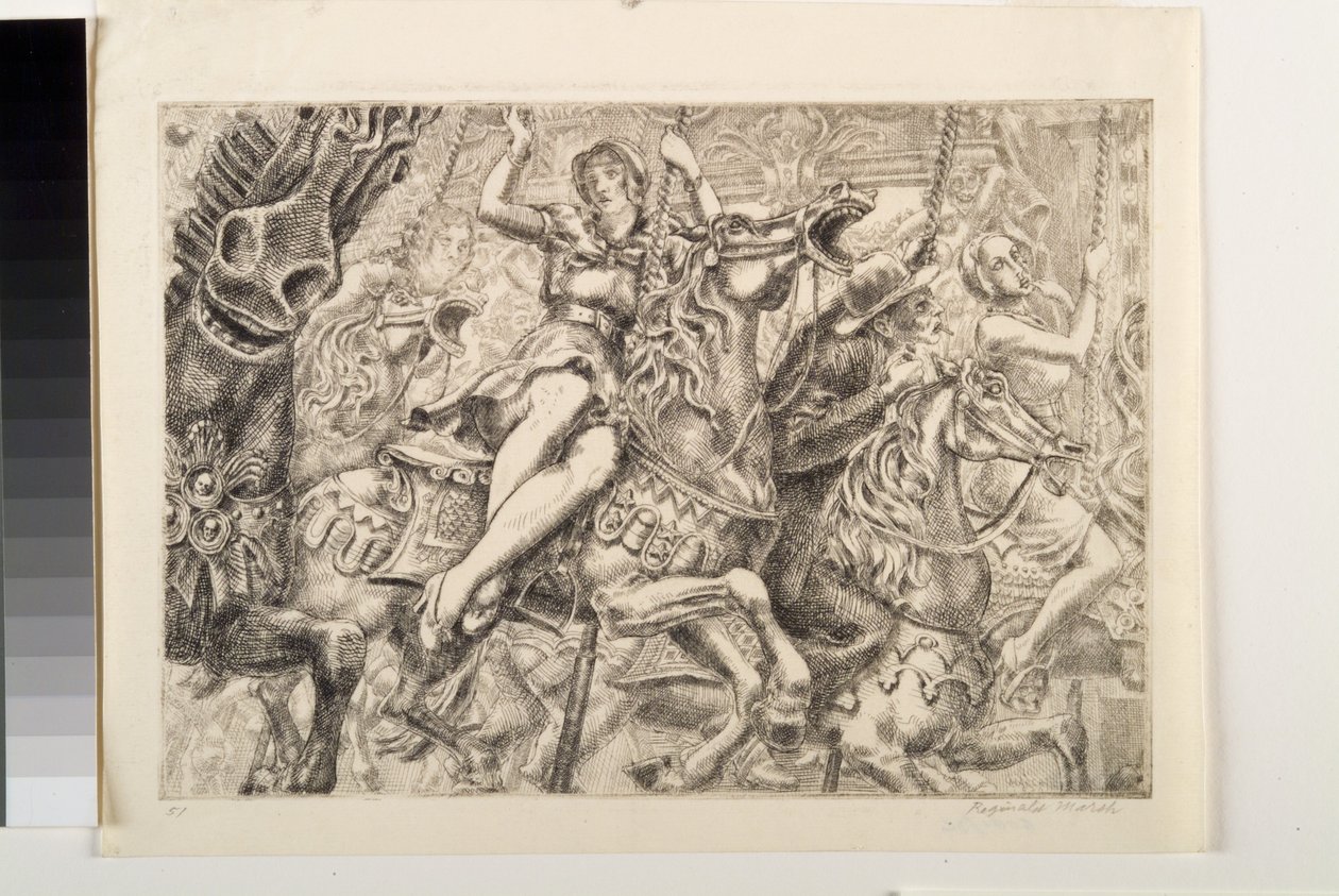 Merry-Go-Round (etsaus) tekijältä Reginald Marsh