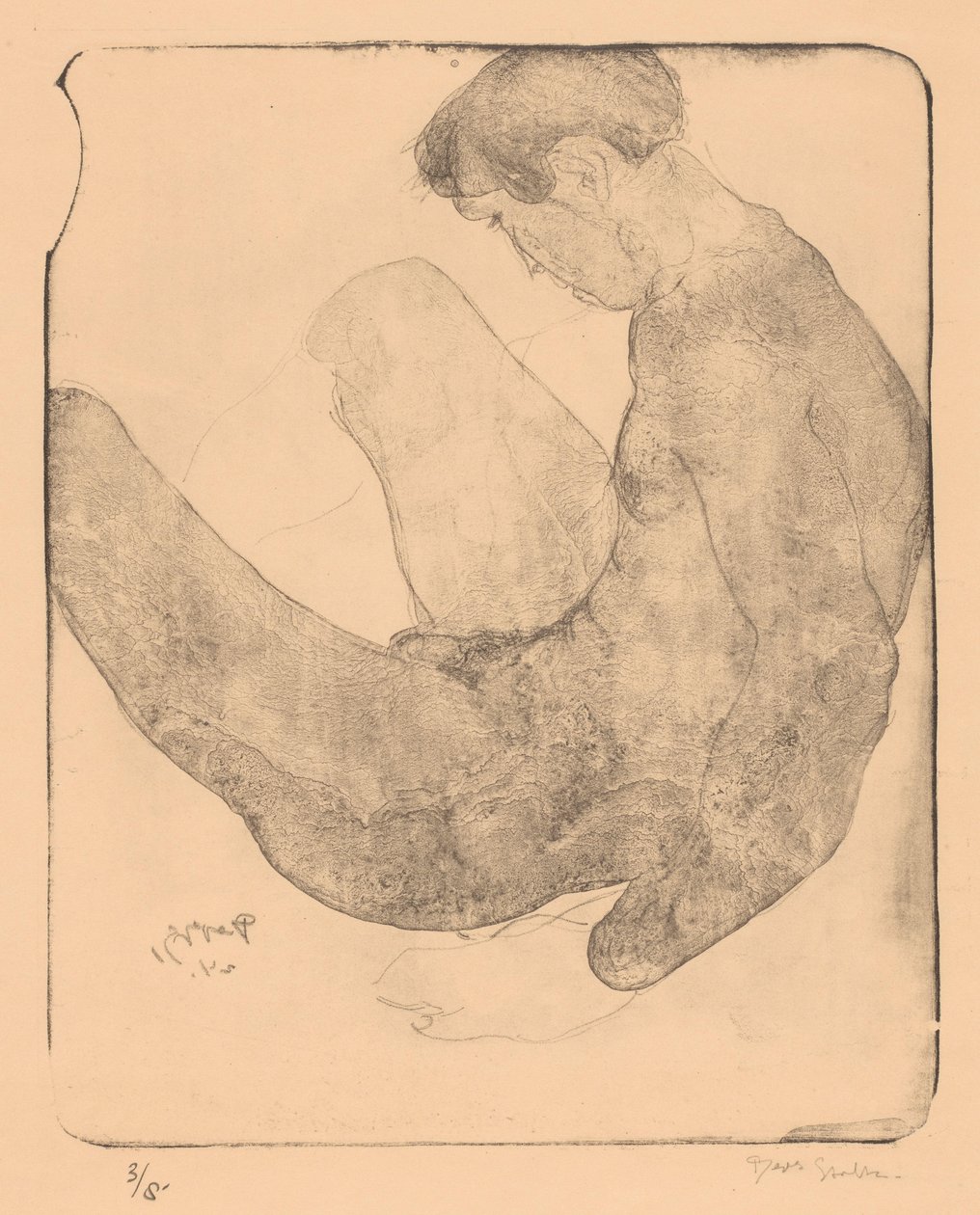 Alaston mies polvet koholla tekijältä Reijer Stolk (signed by artist)