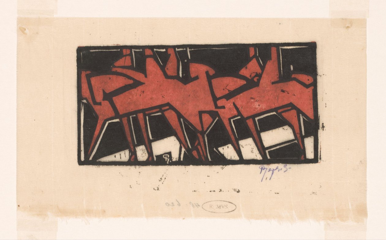 Ratsastajat hevosen selässä tekijältä Reijer Stolk (signed by artist)