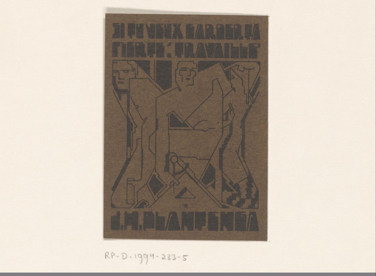 Ex libris, J.H. Plantenga tekijältä Reijer Stolk