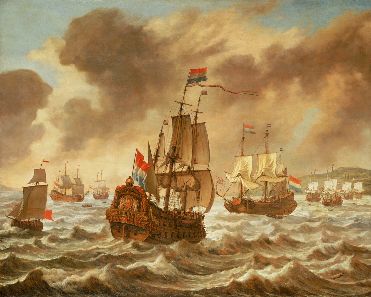 Ennen Downsin taistelua, 21. lokakuuta 1639, Trompin lippulaiva 