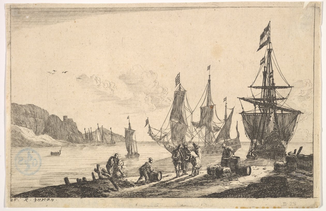 Lahti purjelaivoineen, 1600-luku. tekijältä Reinier Zeeman