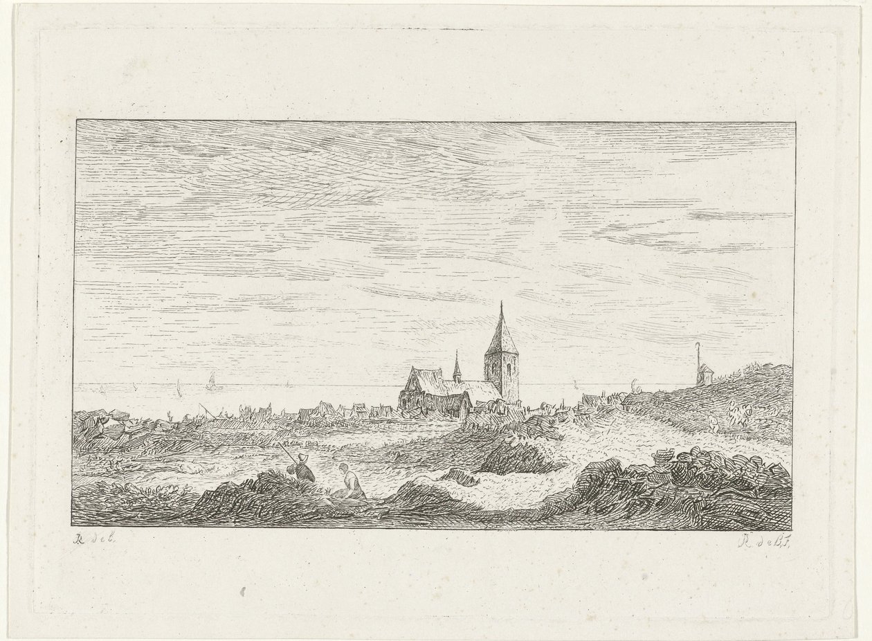 Kylä meren rannalla tekijältä Reinierus Albertus Ludovicus baron van Isendoorn à Blois