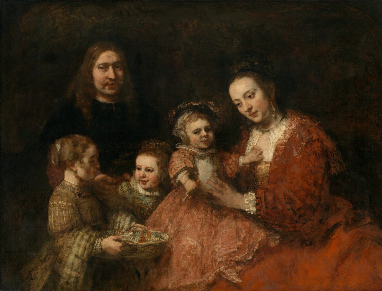 Familieportret tekijältä Rembrandt van Rijn