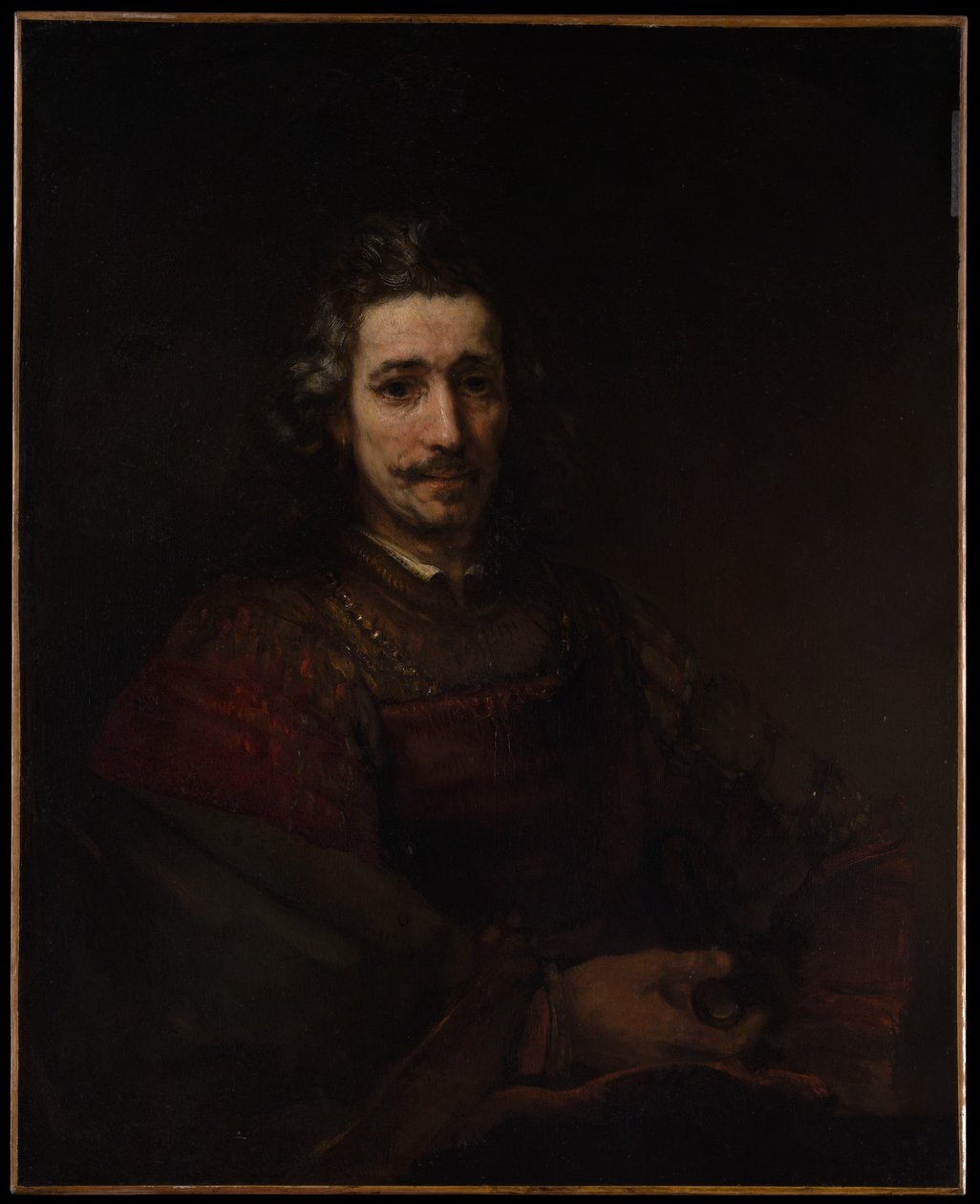 Mies suurennuslasilla tekijältä Rembrandt van Rijn