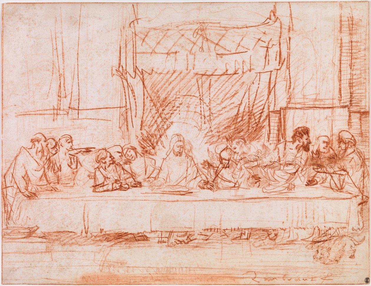 Viimeinen ehtoollinen tekijältä Rembrandt van Rijn