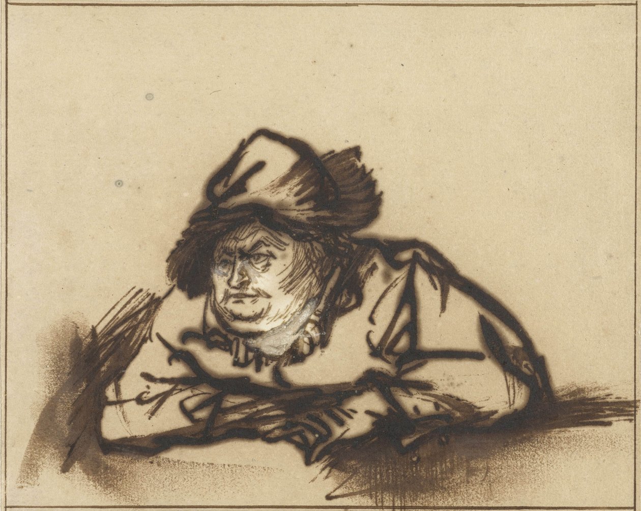 Näyttelijä Willem Bartholsz Ruyterin muotokuva, n. 1638 tekijältä Rembrandt van Rijn