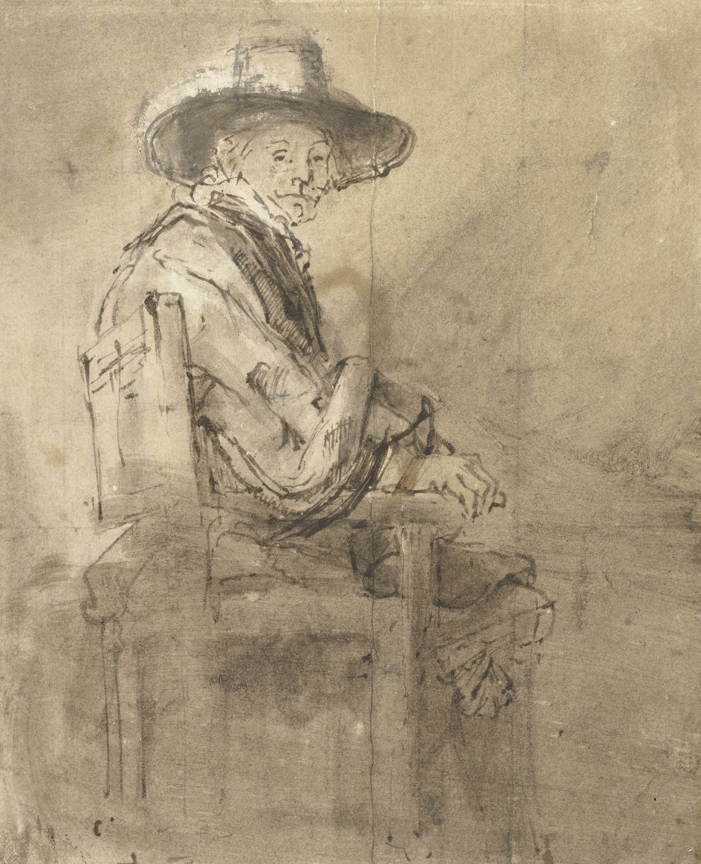 Istuu Syndic: Jacob van Loon, n. 1661-62 tekijältä Rembrandt van Rijn