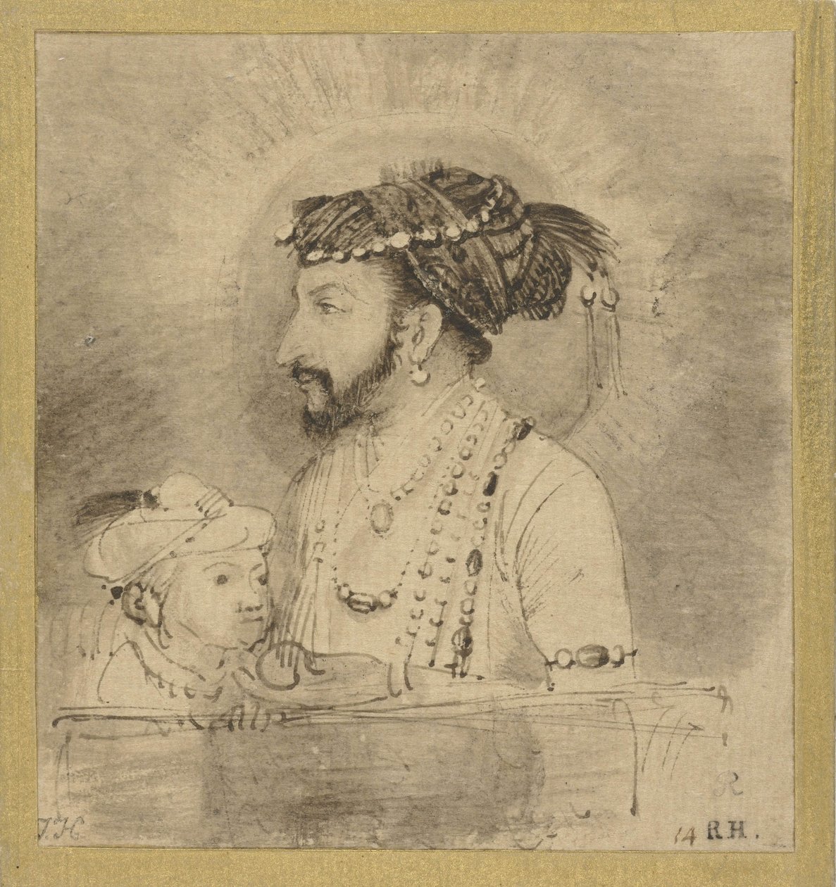 Shah Jahan ja hänen poikansa, n. 1656-58 tekijältä Rembrandt van Rijn