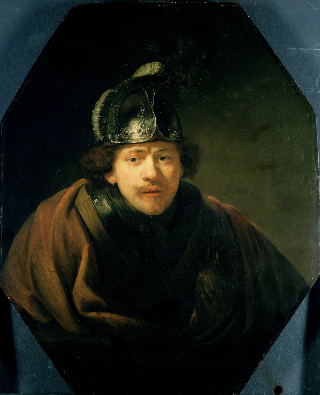 Omakuva kypärällä, 1634 tekijältä Rembrandt van Rijn