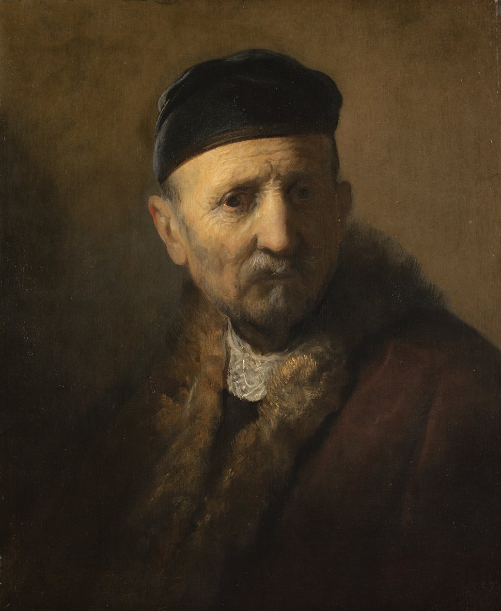 Vanhan miehen tronie, 1630-1631 tekijältä Rembrandt van Rijn
