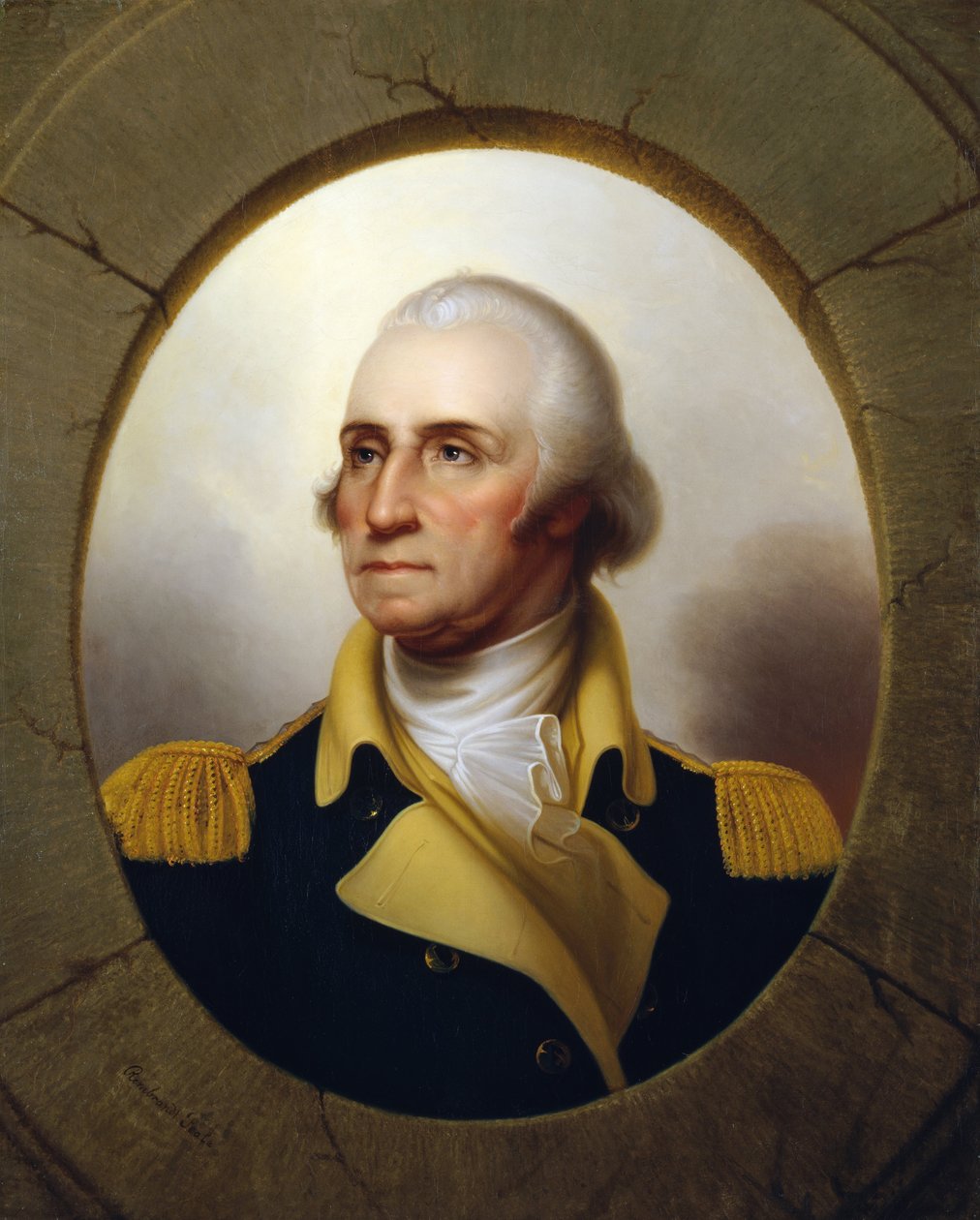 George Washington (porttireikä) tekijältä Rembrandt Peale
