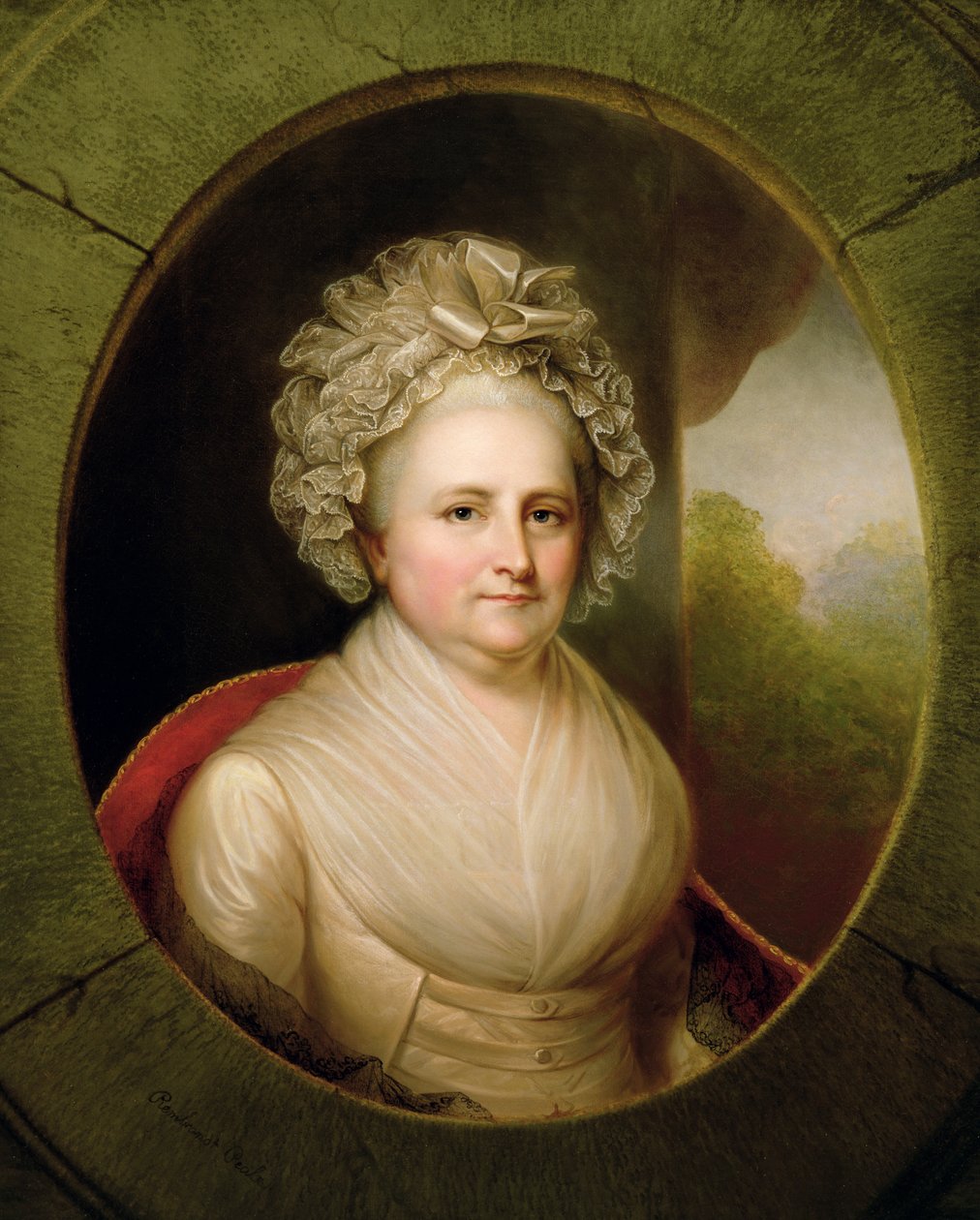 Martha Washingtonin muotokuva (katso 153883) tekijältä Rembrandt Peale