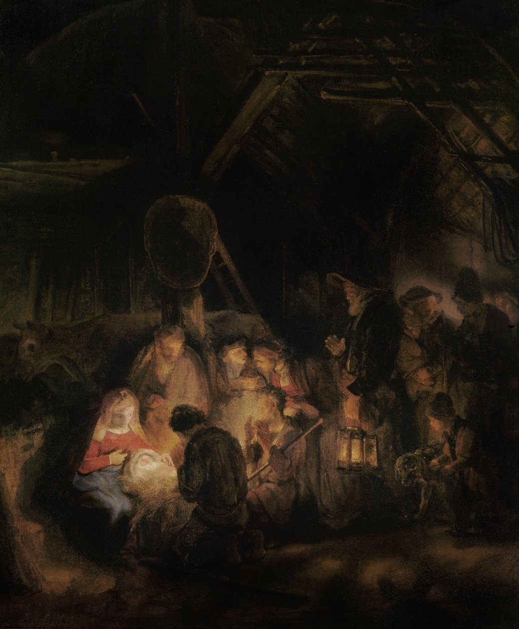 Paimenten palvonta, 1646 tekijältä Rembrandt van Rijn