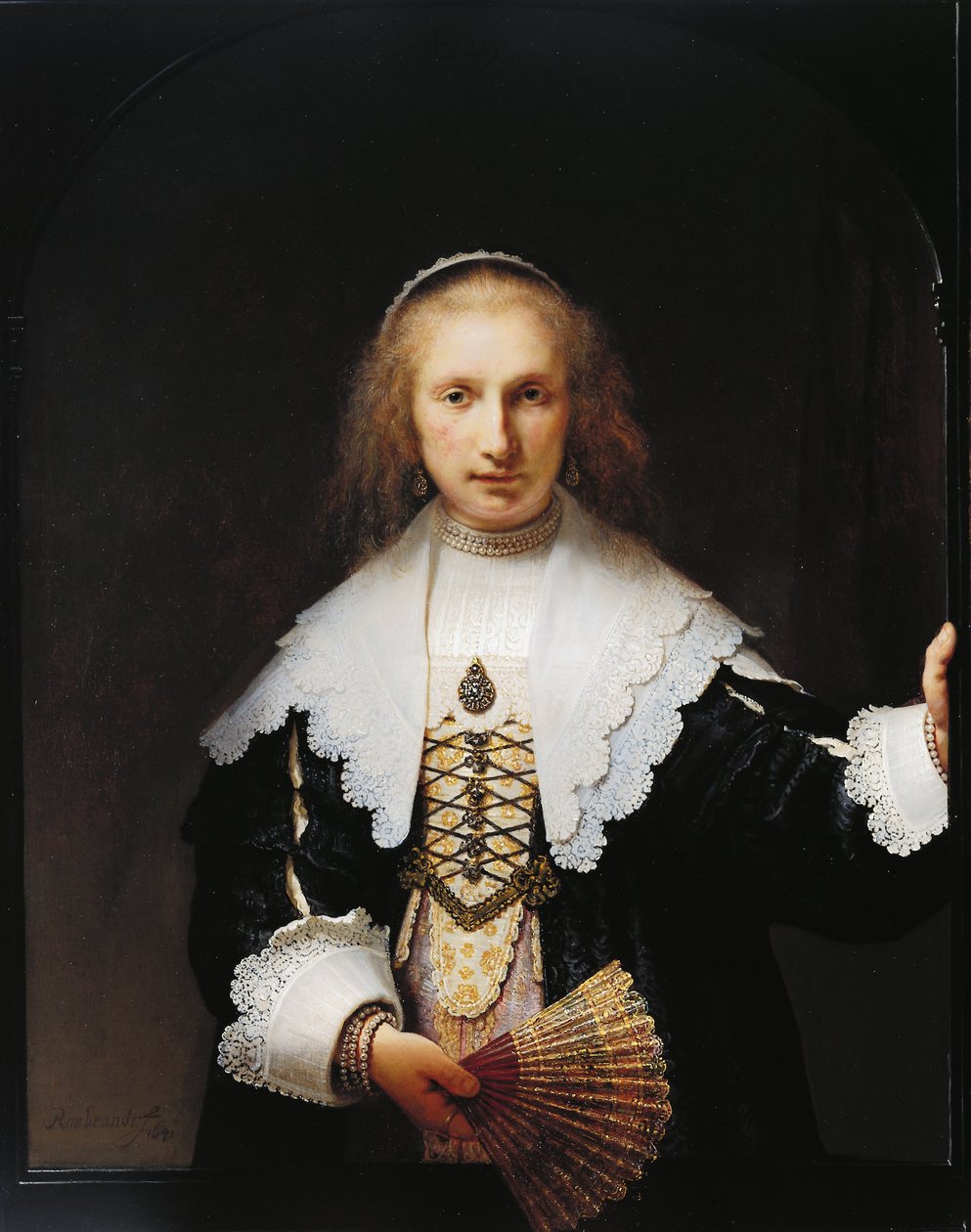 Agatha Bas (1611-58) tekijältä Rembrandt van Rijn