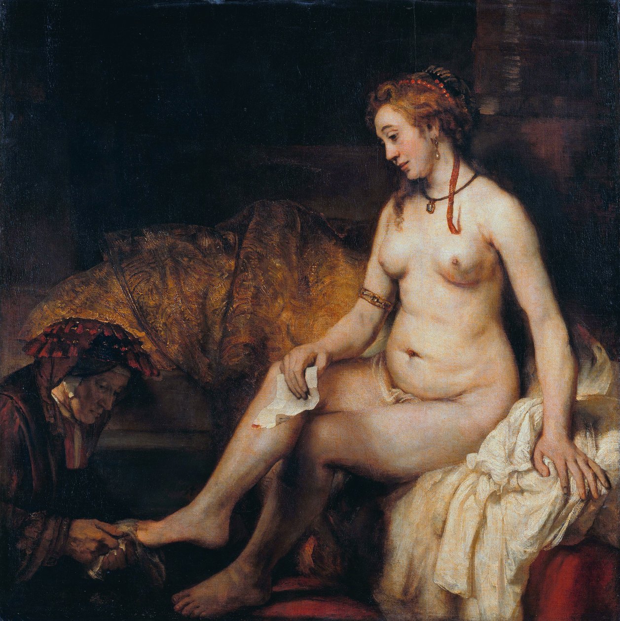 Bathsheba Davidsin kirjeellä tekijältä Rembrandt van Rijn