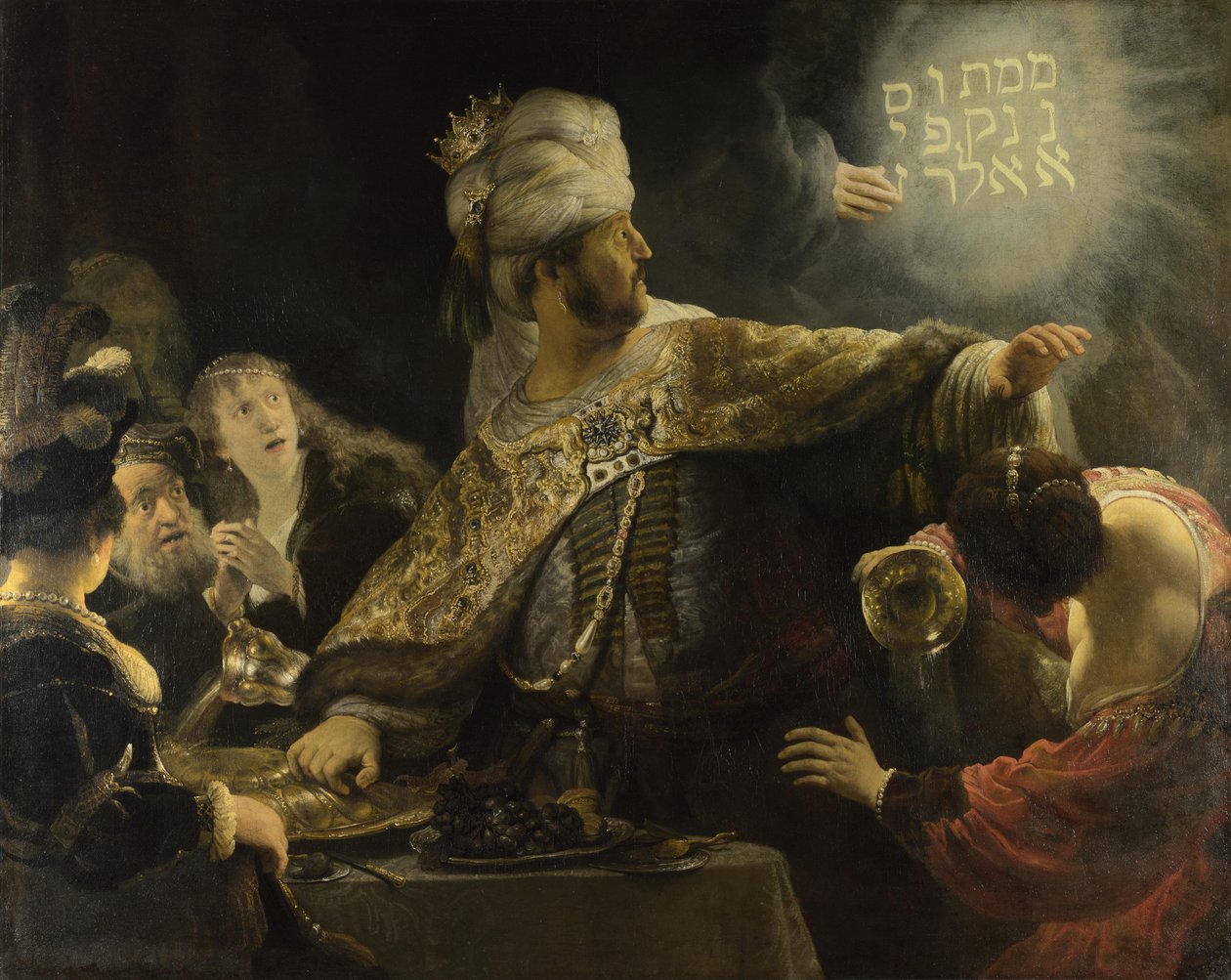 Belsassarin juhla n. 1636-38 tekijältä Rembrandt van Rijn