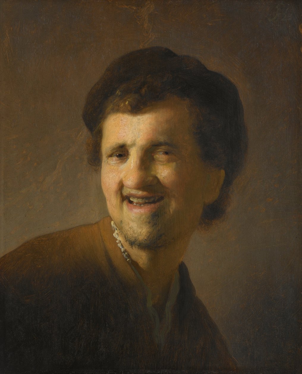 Hymyilevän nuoren miehen rintakuva tekijältä Rembrandt van Rijn