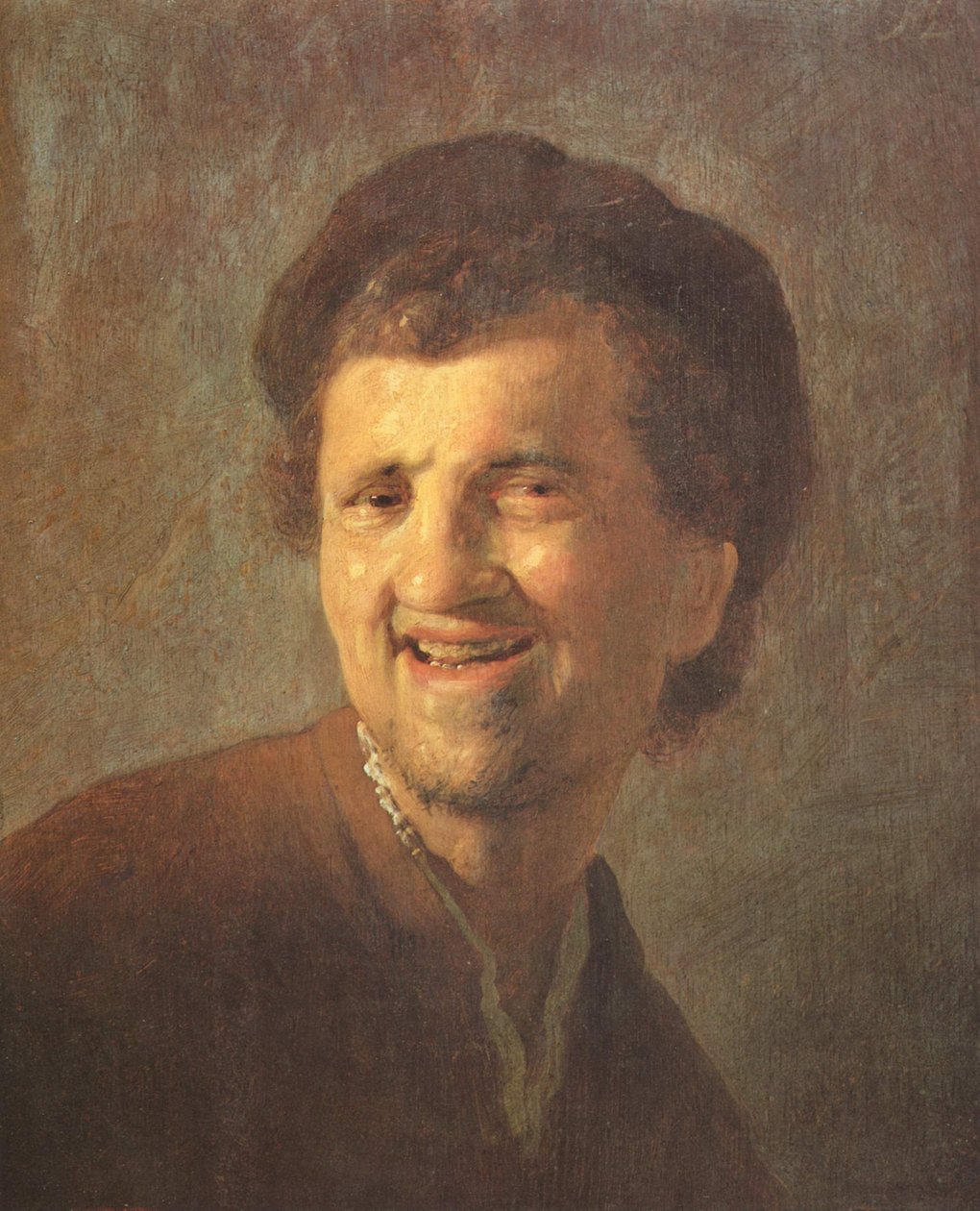 Nauravan nuoren miehen rintakuva tekijältä Rembrandt van Rijn