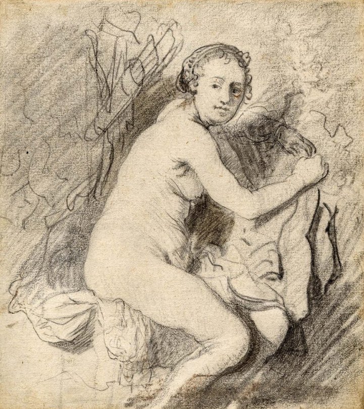 Diana kylvyssä tekijältä Rembrandt van Rijn