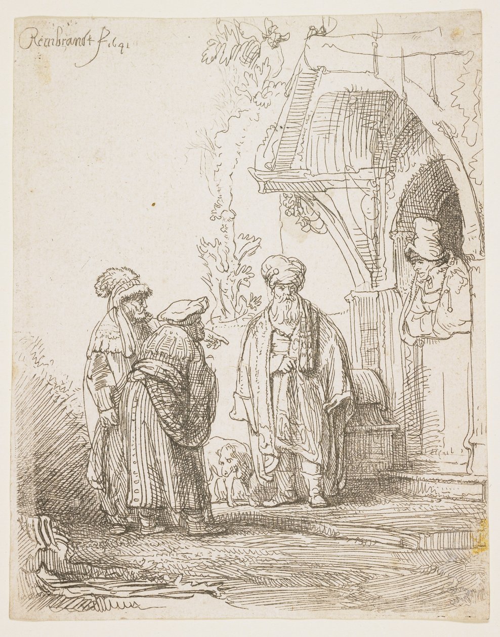 Jaakob ja Laban, 1641 tekijältä Rembrandt van Rijn