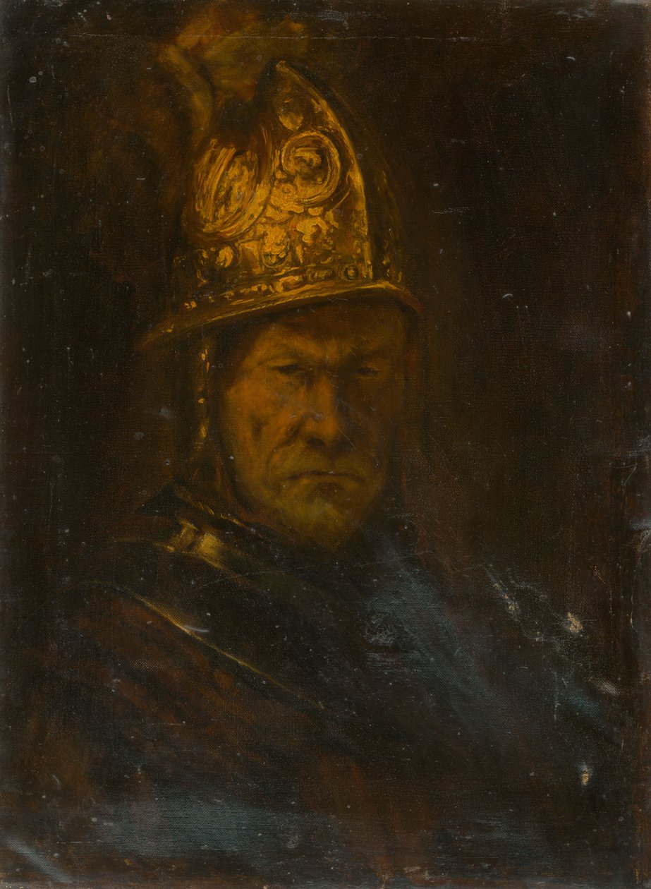 Mies kultaisella kypärällä tekijältä Rembrandt van Rijn