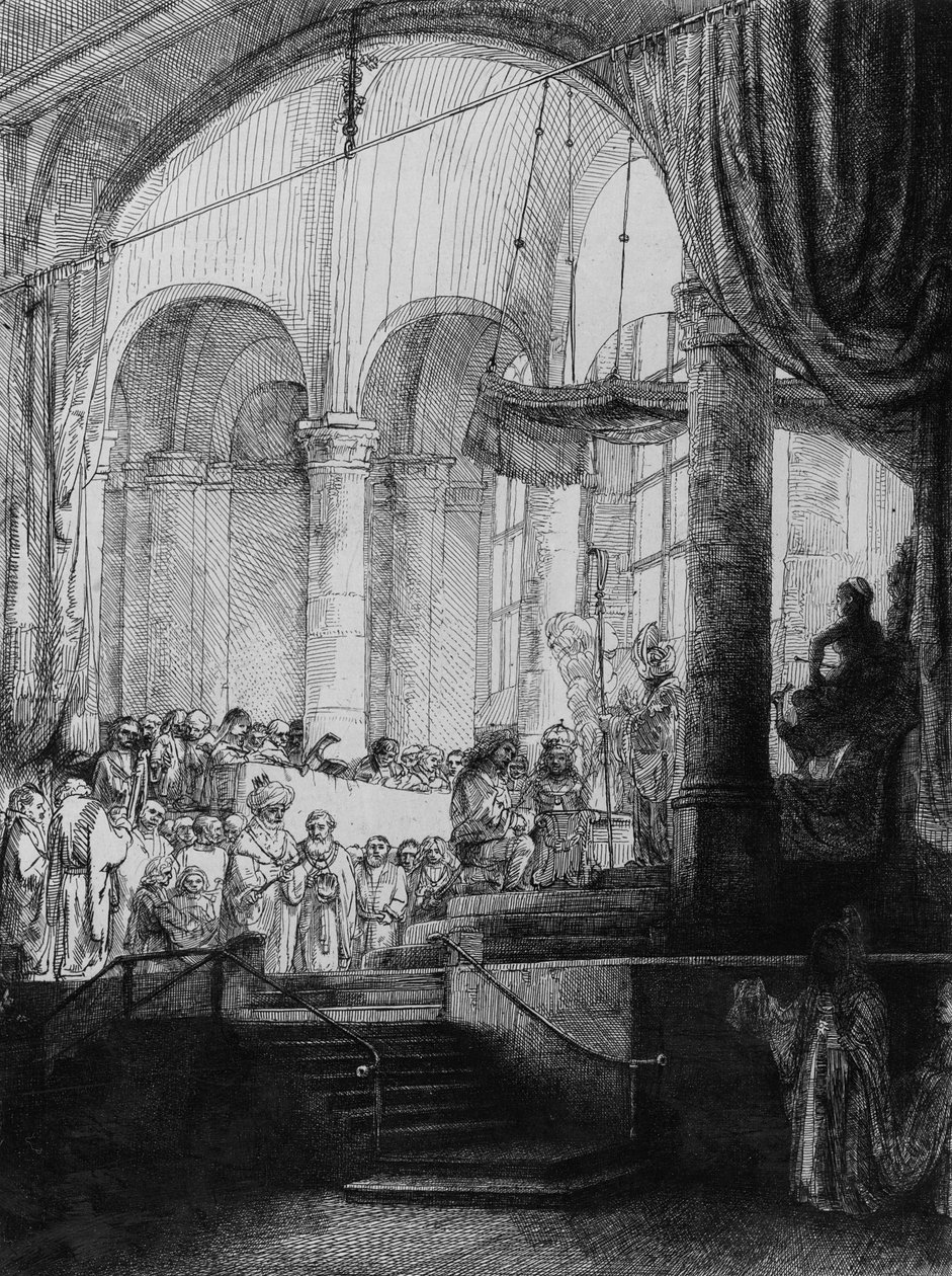 Medea eli Jasonin ja Creusan häät, 1648 (etsaus ja kuivakärki) tekijältä Rembrandt van Rijn