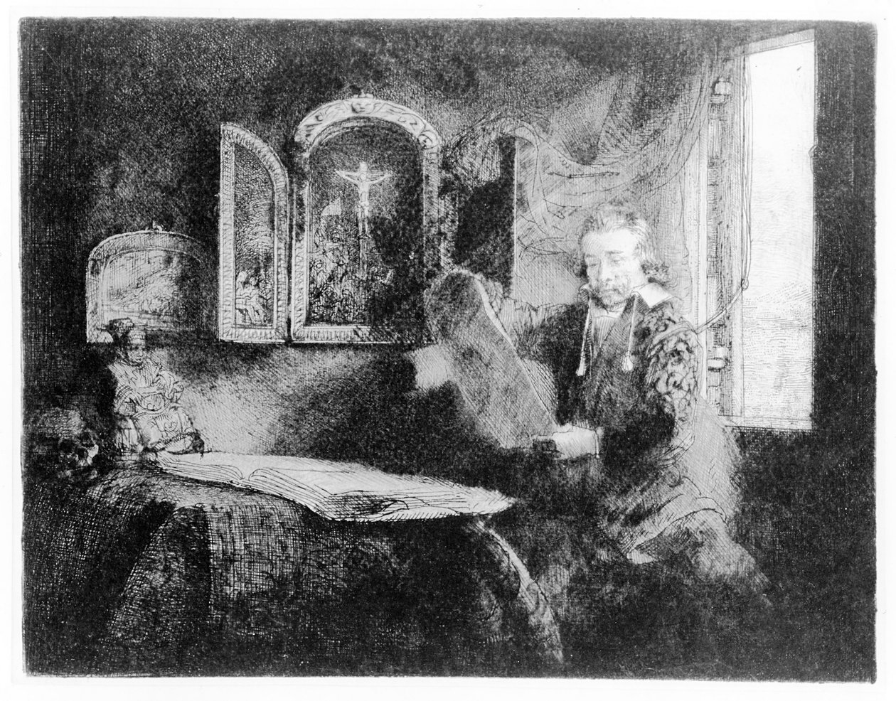 Abraham Francenin muotokuva, n. 1657 tekijältä Rembrandt van Rijn