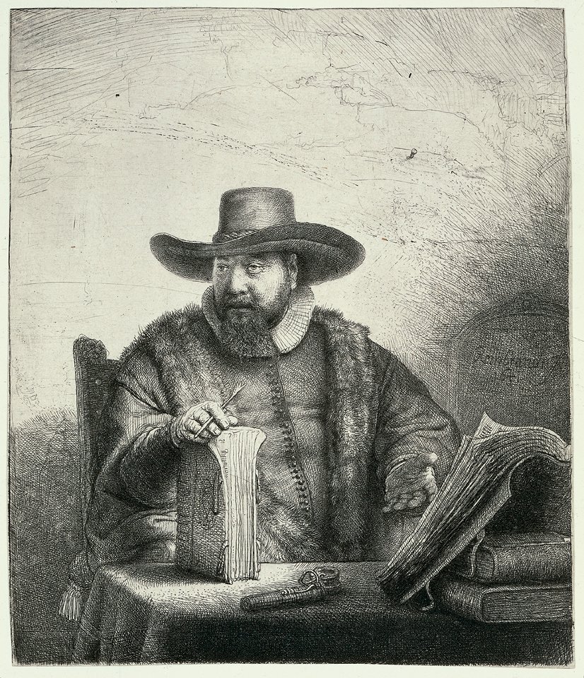 Cornelis Claeszin muotokuva. Anslo tekijältä Rembrandt van Rijn