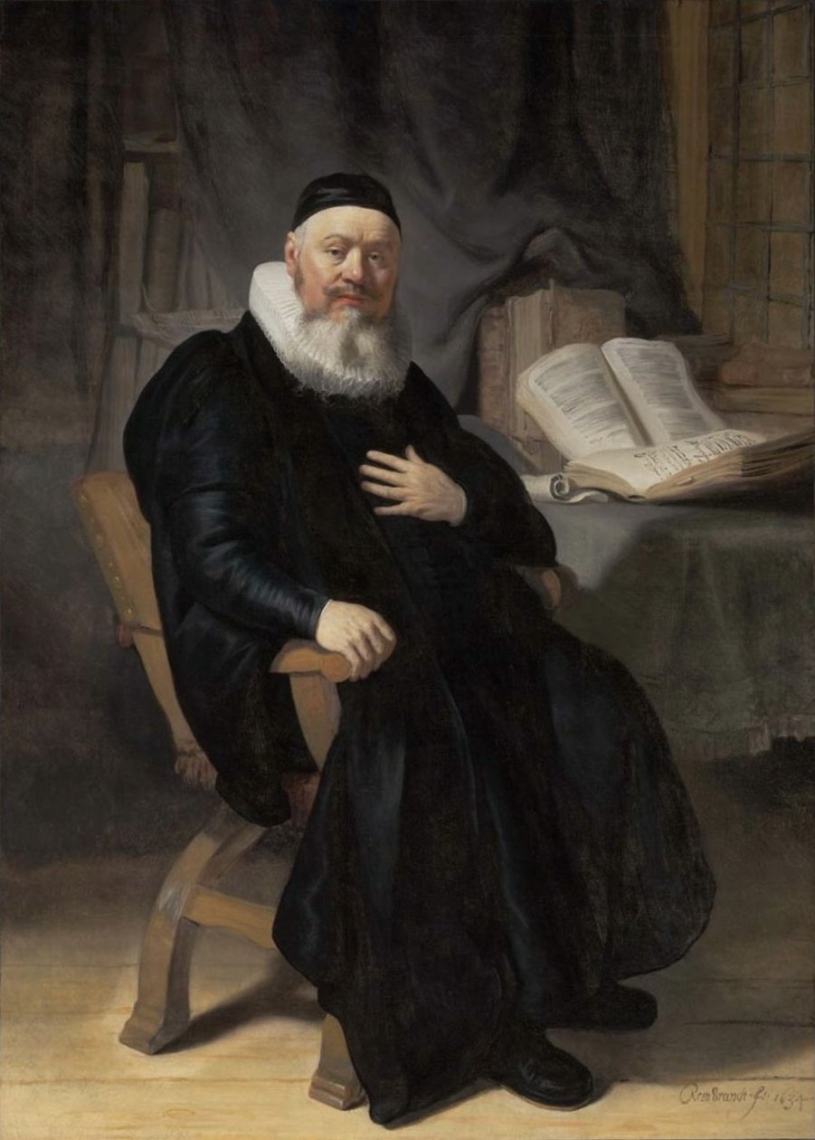 Johannes Elisonin muotokuva tekijältä Rembrandt van Rijn