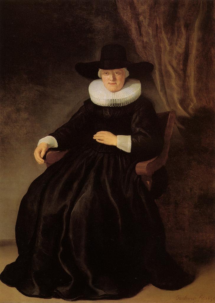 Maria Bockenollen muotokuva tekijältä Rembrandt van Rijn