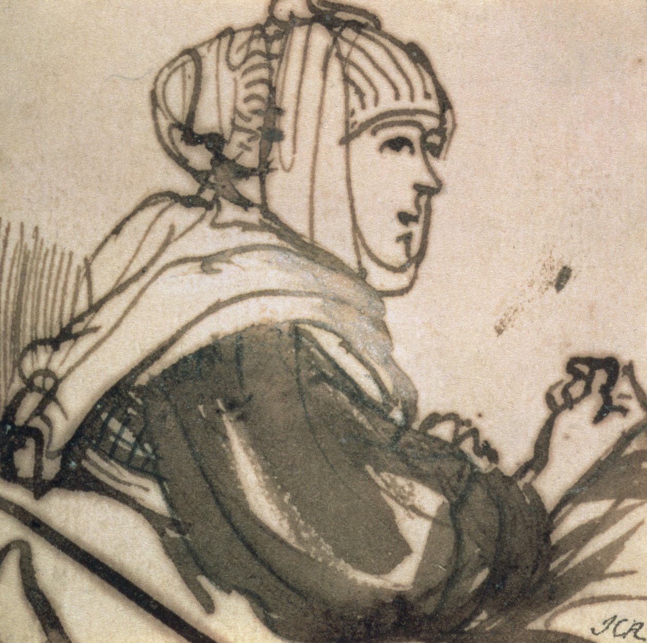 Saskian muotokuva, 1634 (muste ja pesu paperille) tekijältä Rembrandt van Rijn