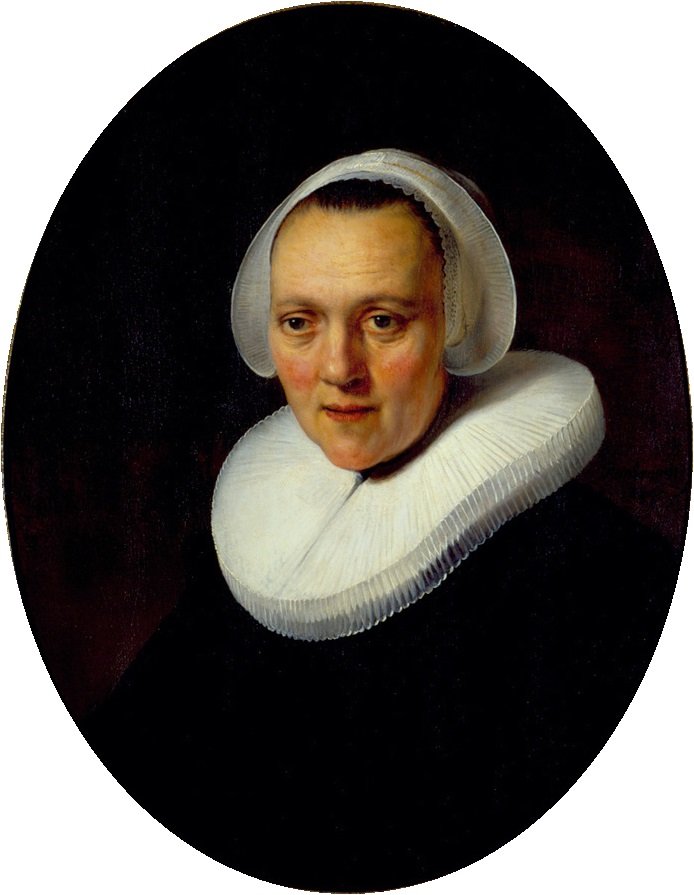 Neljänkymmenen vuoden vanhan naisen muotokuva tekijältä Rembrandt van Rijn
